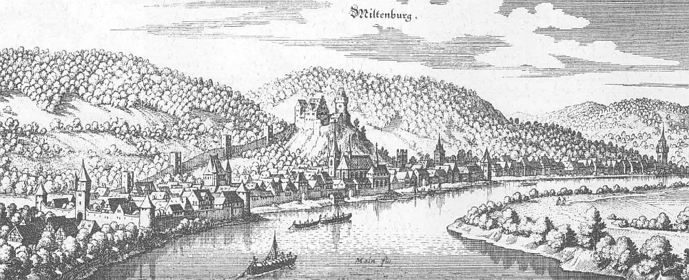 Miltenberg – Auszug aus der Topographia Hassiae von Matthäus Merian dem Jüngeren 1655